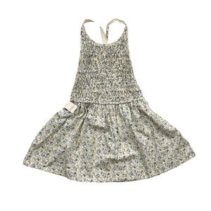 Free People Nwt Tea Combo Apron Style Cross Straps Floral Petunia Mini Dress